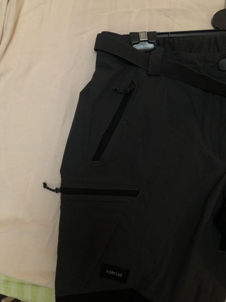 Pantalon Rezistent Trekking la munte MT500 Gri Damă