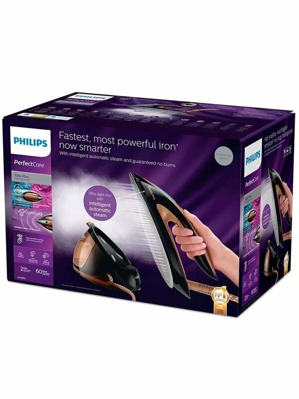 Парогенератор Philips PerfectCare Elite Plus GC9682/80, черный/золотис