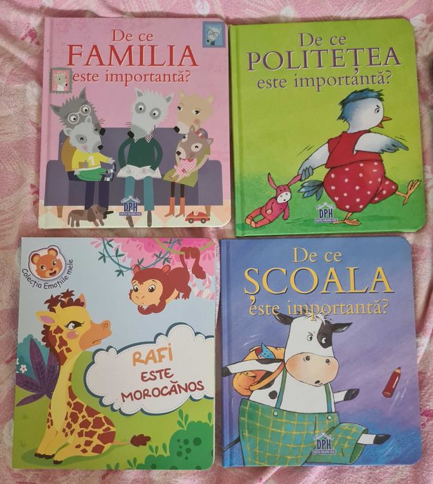 Carti pentru copii in conditii bune colectia "De ce?" + Rafi - girafa