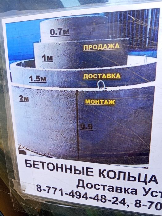 Бетонные кольцы ж/б Талгар району