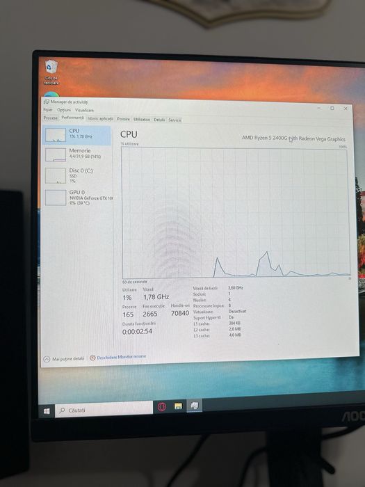 Pc de gaming cu 1060, ryzen5 2400G
