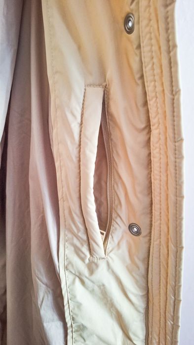 Дълго светло бежово пухено яке Minimum