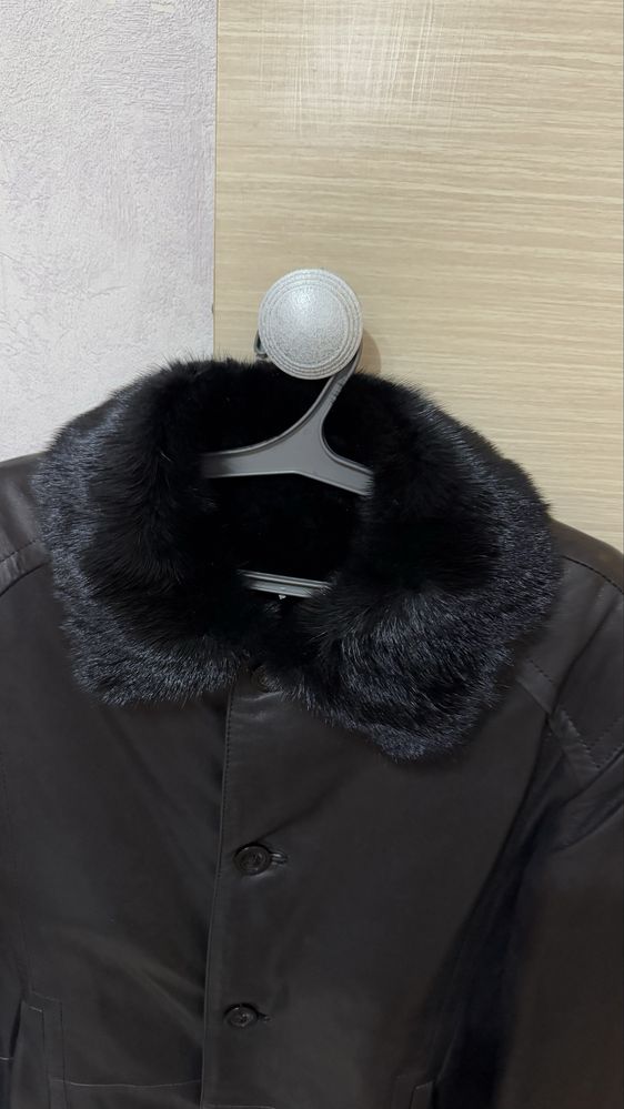 Продам мужскую дубленку из натуральной кожи и овчины