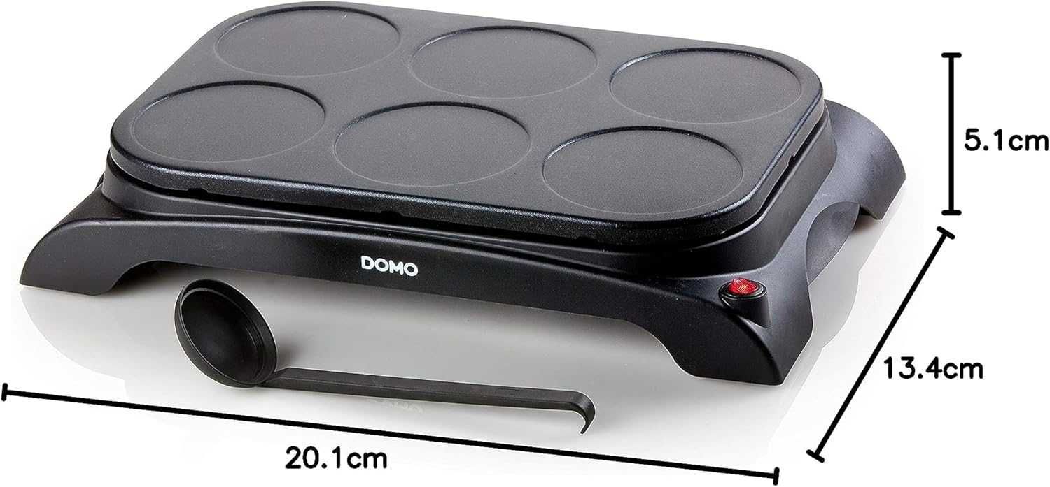 Domo DO8709P Уред за печене на палачинки, 1000W, [Енергиен клас A]