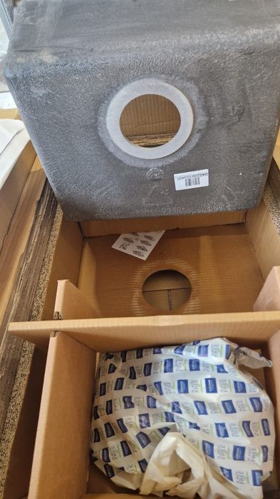 НОВА!GROHE Композитна мивка за кухня в цвят сив гранит с отцедник K400