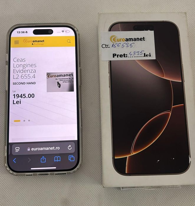 Telefon mobil Apple iPhone 16 Pro, 128GB, 5G -A-