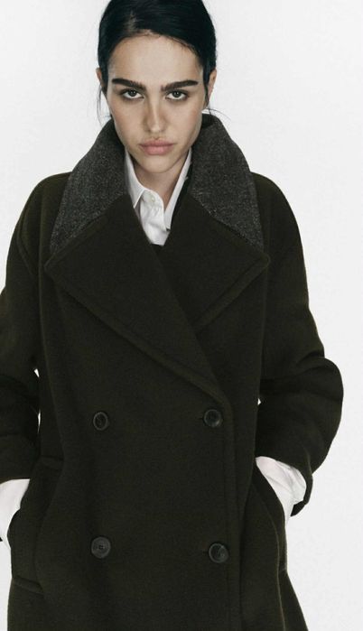 ZARA вълнено палто ново