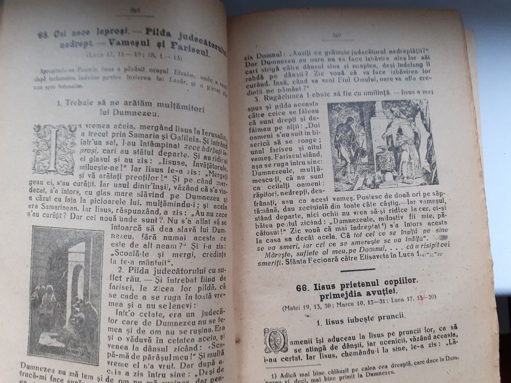 Cărți Vechi- Mica Biblie cu chipuri,Arh.I.Scriban, 1919