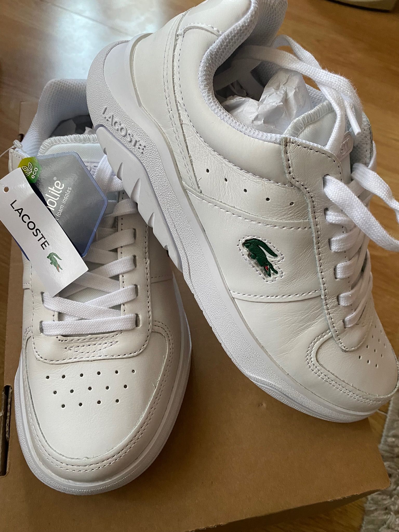 Lacoste Ortholite sneakers de piele marimea 37,5