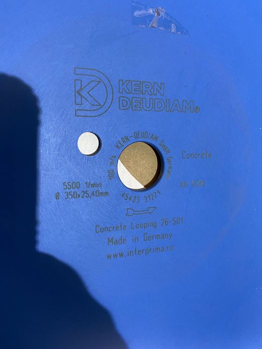 Disc diamantat 350 mm granit marmura rosturi beton