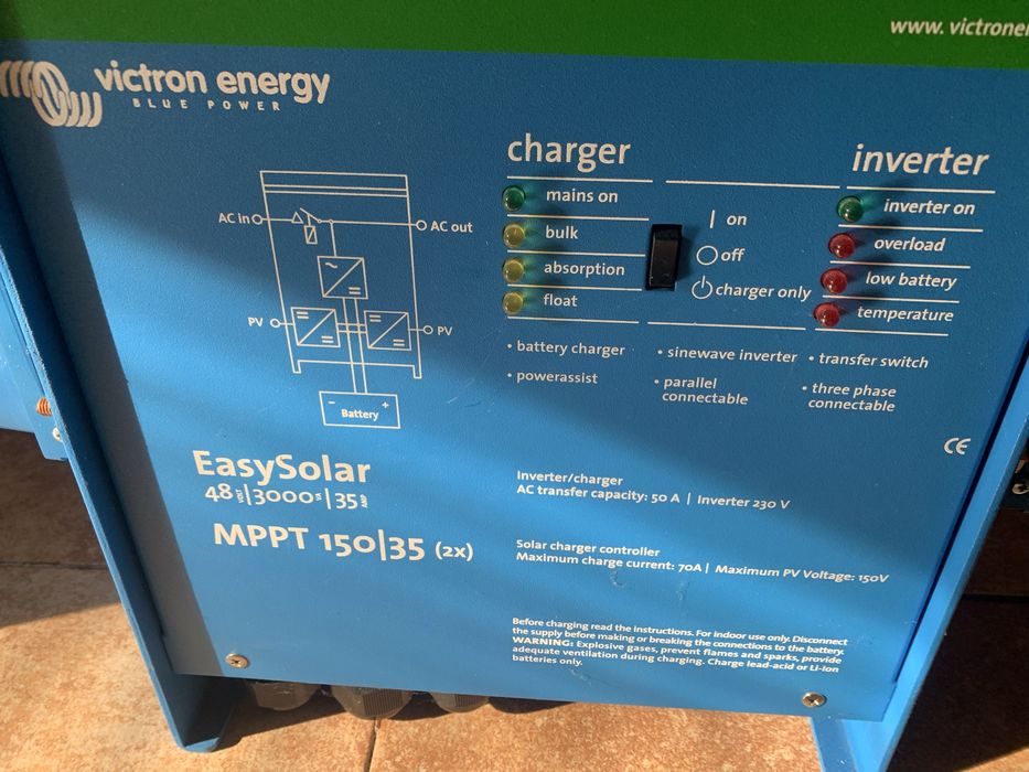 Victron Easysolar 48/3000 mppt 2x150/35