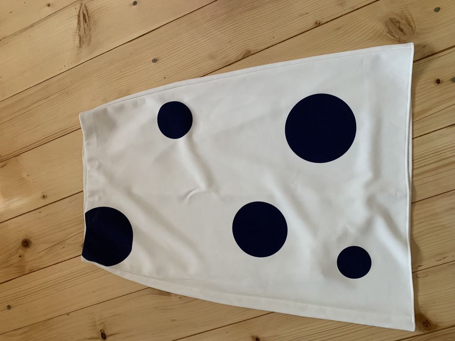 Fusta alba cu buline, midi 38