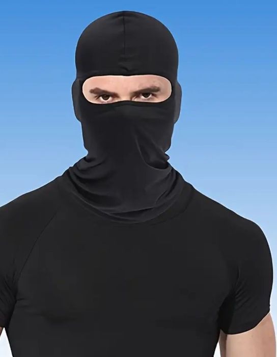 Cagulă Moto Cagula Ski Neagra , material elastic unisex