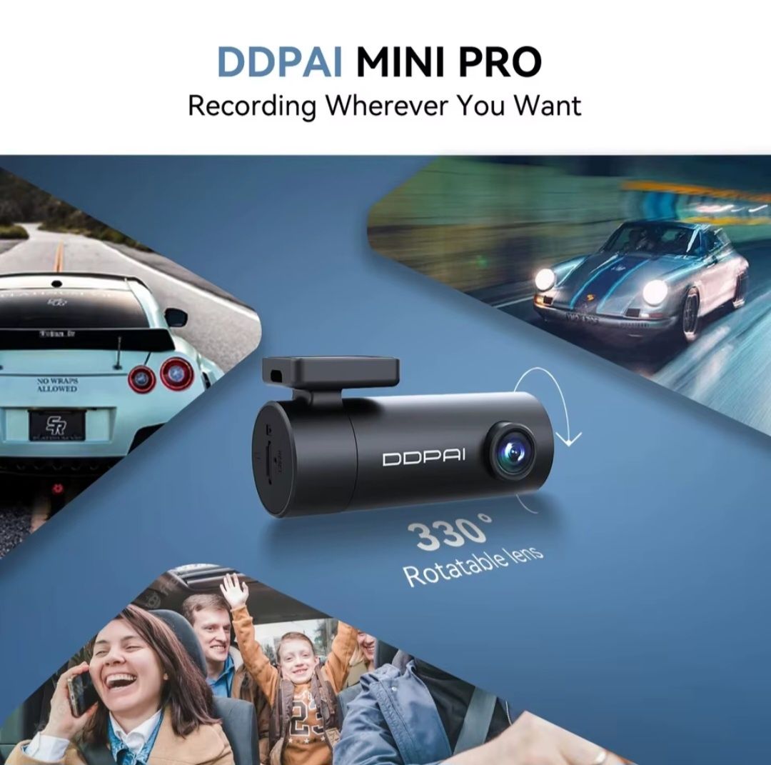 Видеорегистратор DDPAI Mini pro Камера за кола Dash cam