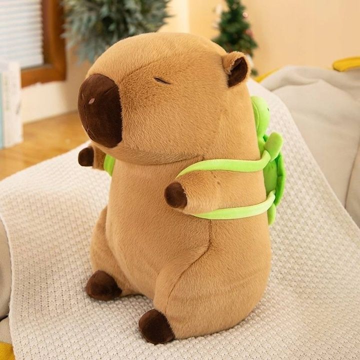 Jucarie de plus Capibara cu rucsac, Plush, decorativa