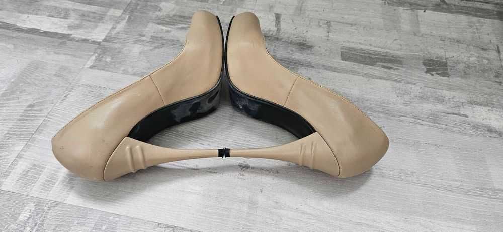 Pantofi dama piele naturala, toc 12cm, designer Mihaela Glavan, nr. 39