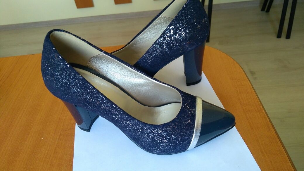Pantofi dama bleumarin