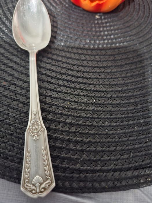 Lingurita argint 800 filigran incrustat 15 cm lungimr
