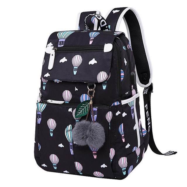 женский рюкзак с украшением в виде вишенки