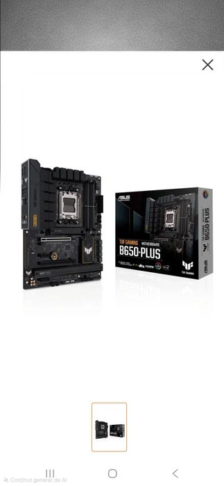ASUS Placa de baza TUF GAMING B650-PLUS Socket AM5