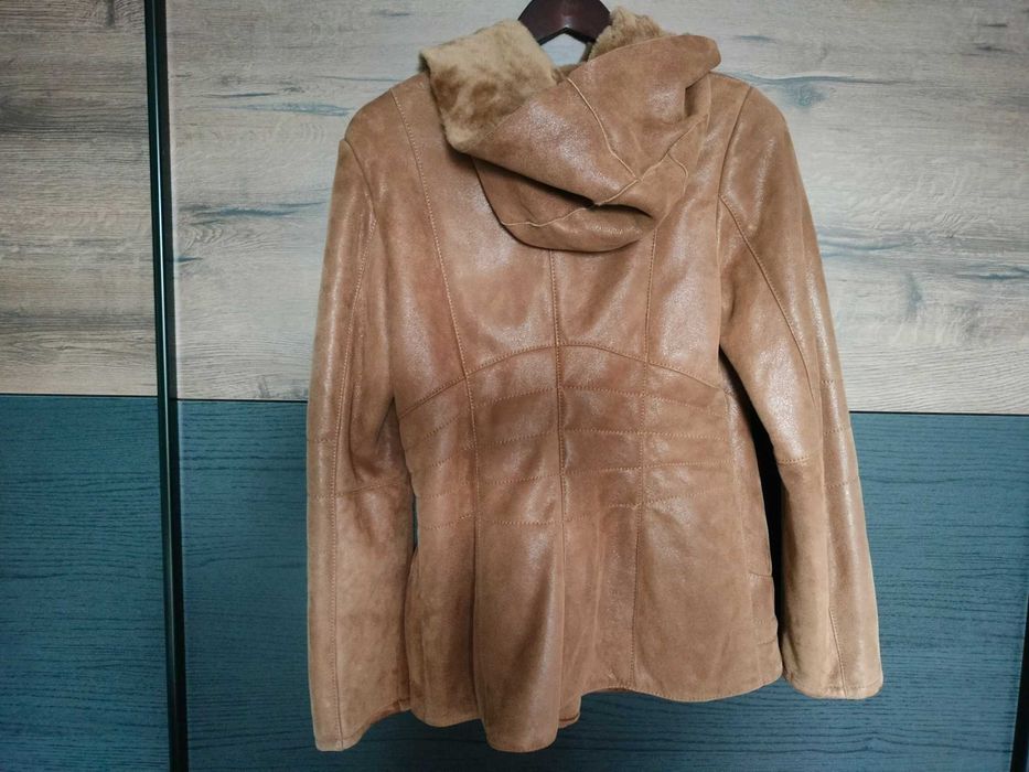 Зимно яке/кожух от агнешка кожа