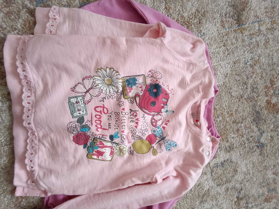 17 броя Памучни блузки за момиче -110 р-р