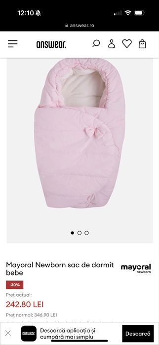 Mayoral Newborn sac de dormit bebe