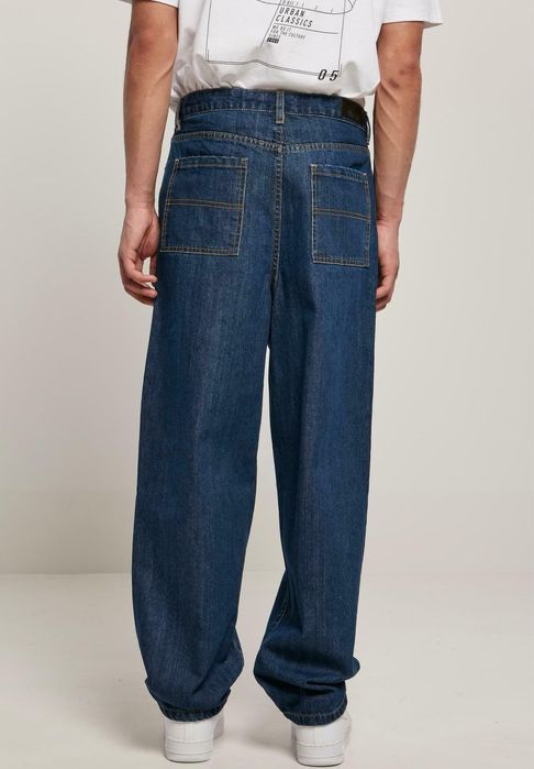 Urban classics blugi loose fit - mid indigo washed