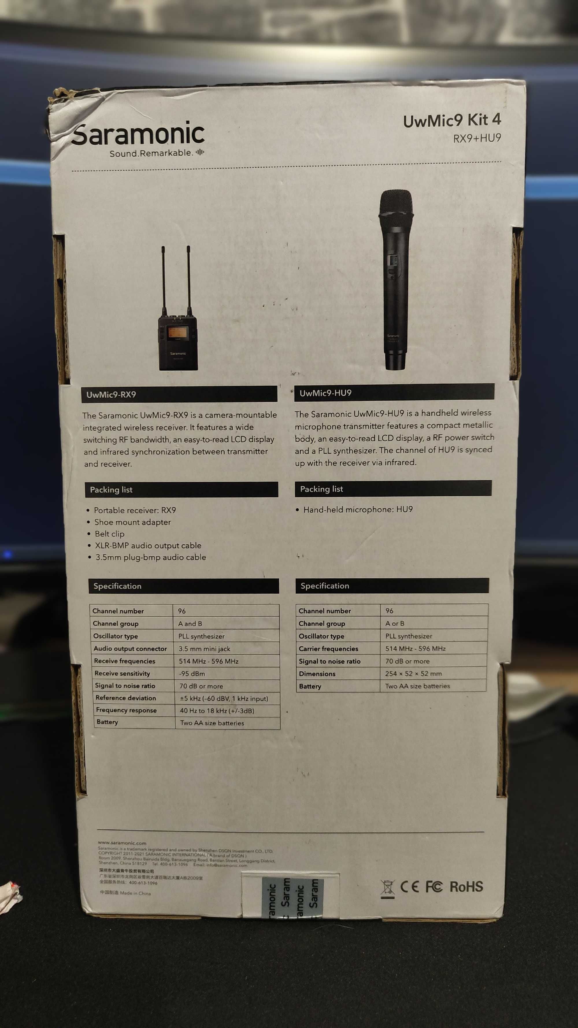 Микрофон и приемник Saramonic UwMic9 kit4 НОВ