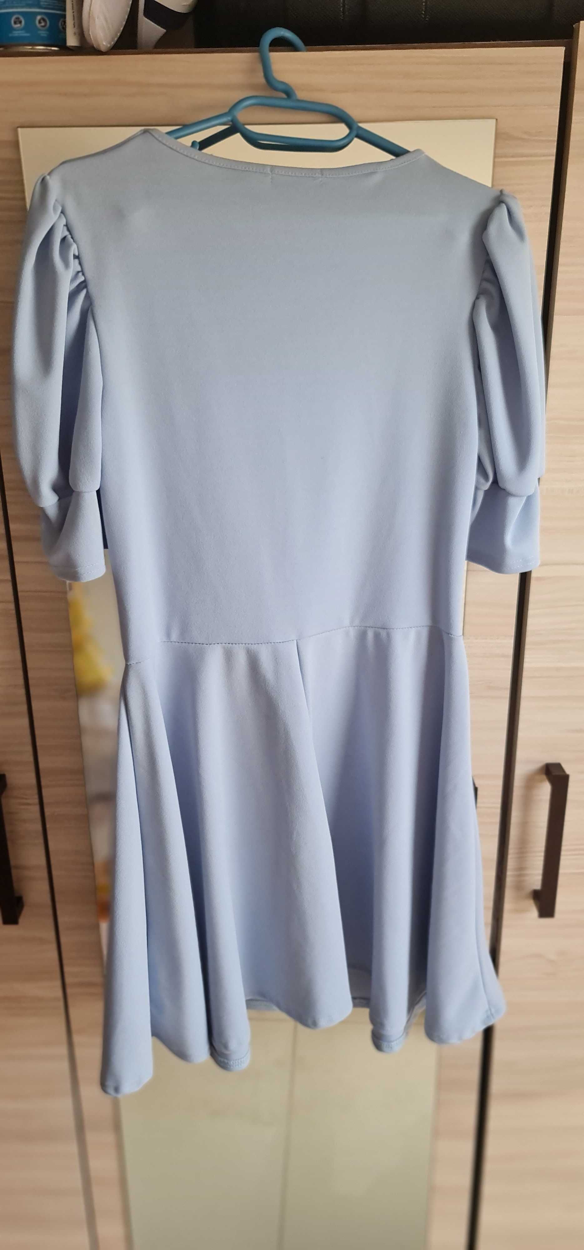 Къса рокля Boohoo - рр UK12, син цвят