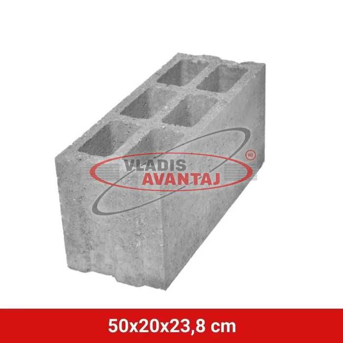 Bolțari zidărie din beton - Bolțari simpli gri