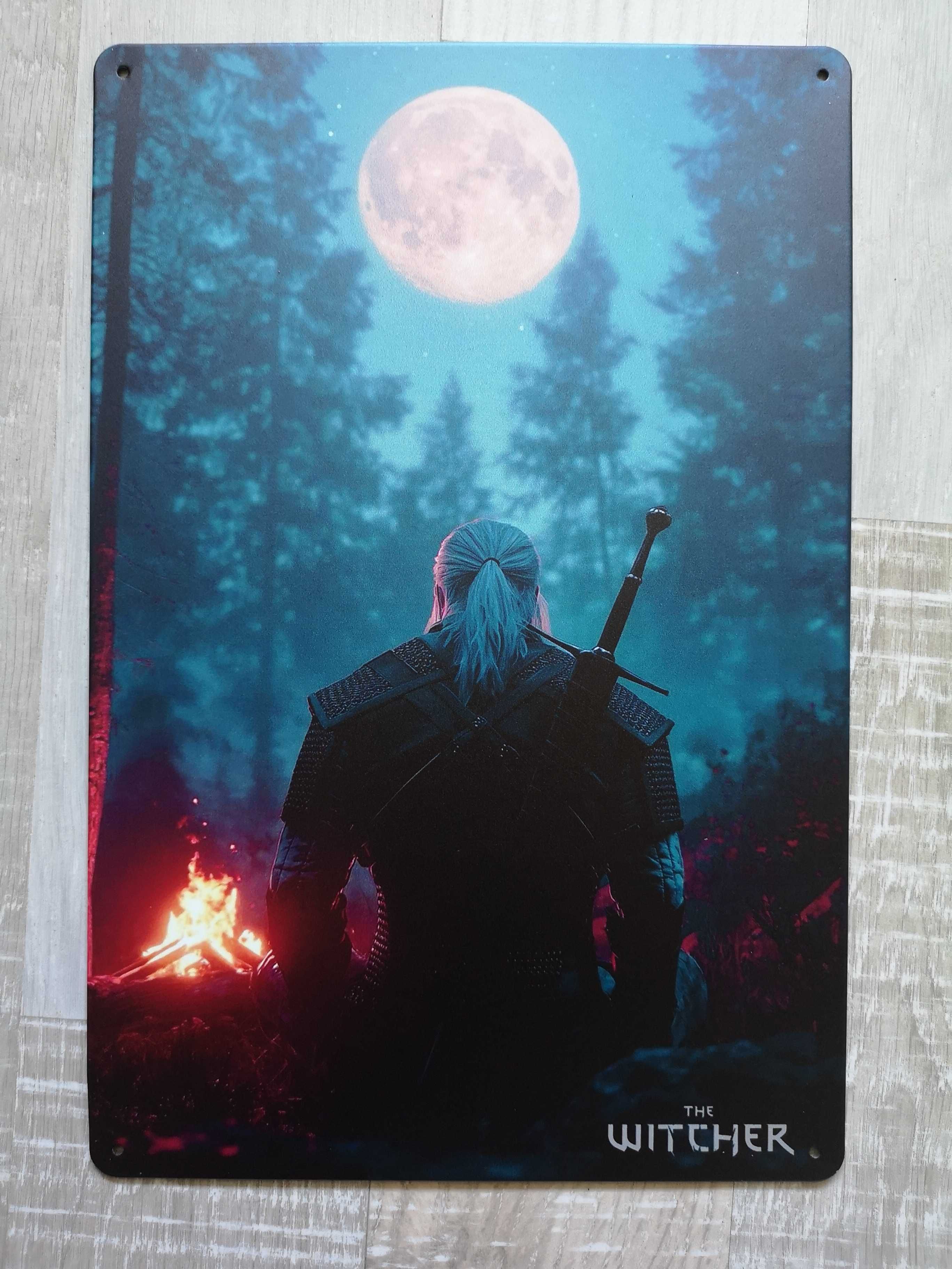 Матова Метална картина на The Witcher