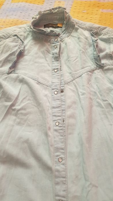 Camasa denim cu eticheta