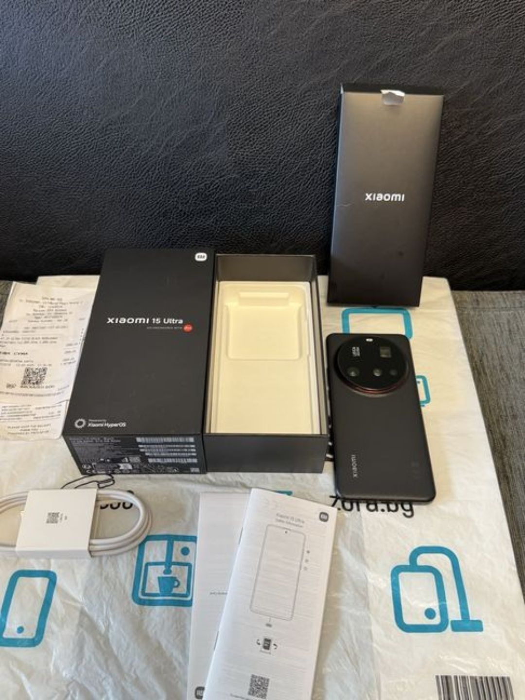 КАТО НОВ 512GB Xiaomi 15 ULTRA Гаранция ЗОРА 2027г. Black