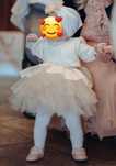 Rochita botez fetite ivory