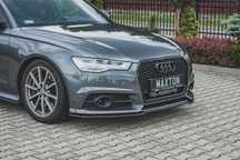 Спойлер за предна броня maxton design за audi a6/s6 c7 (2014-2017)