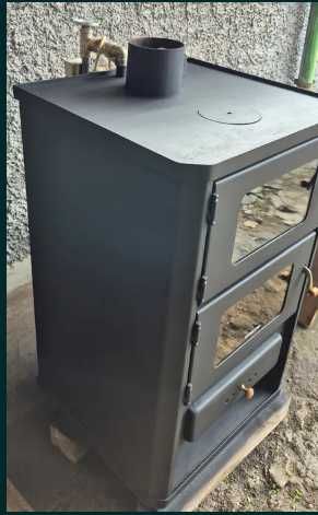 печка "Прити" на дърва с водна риза и фурна