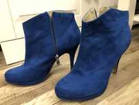 Botine dama 38, albastru, Tamaris