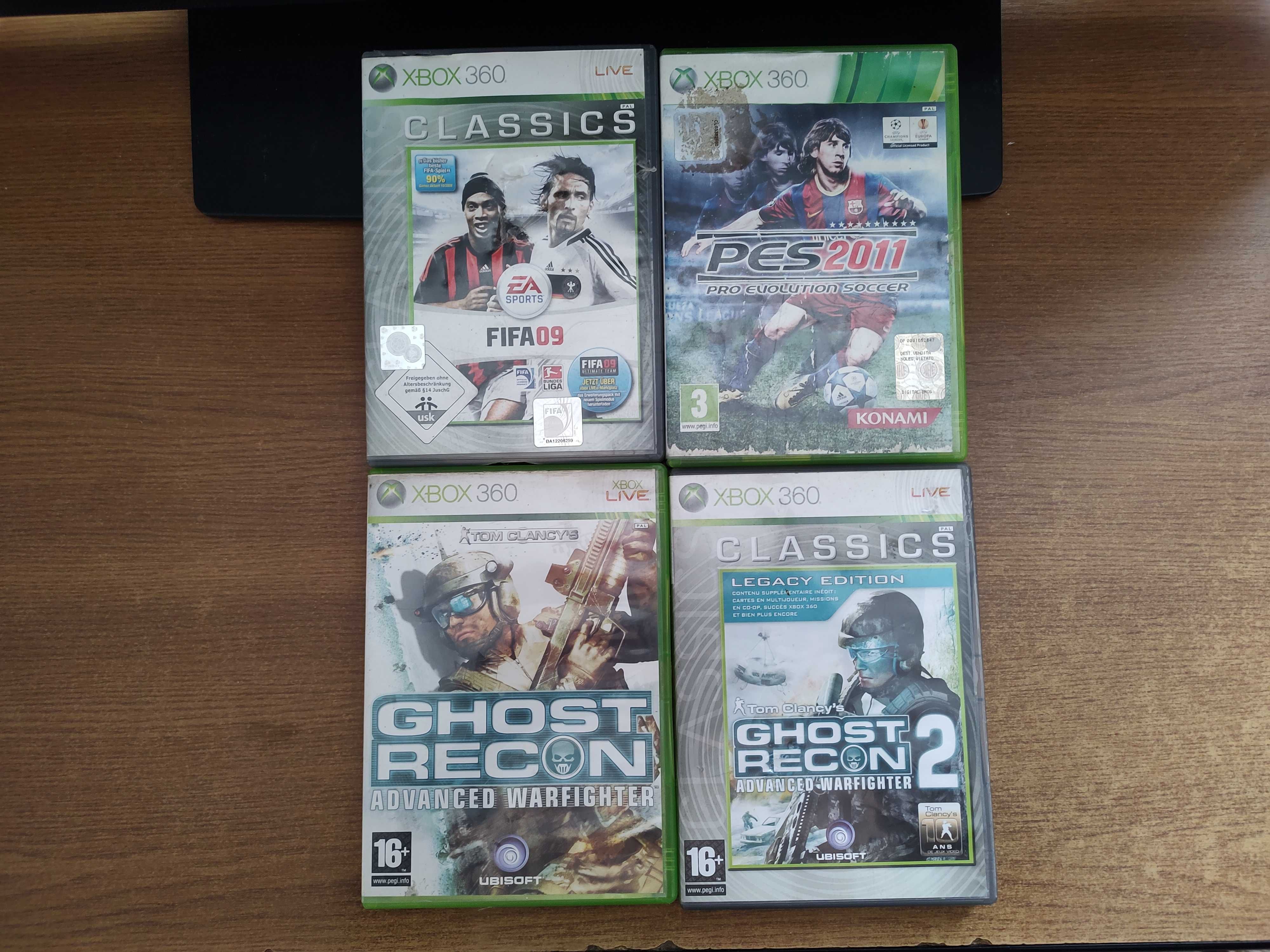 Xbox 360 Fat + 3 Controlere + 4 Jocuri + Camera Kinect