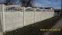 Gard placi prefabricate din beton - asiguram montaj si materiale