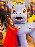 Mascota unicorn Rainbow dash