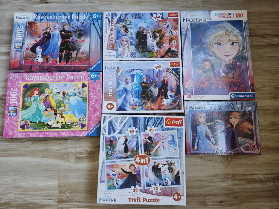 Пъзели за момичета: Disney Frozen & Princess:Trefl,Clementoni, Ravensb