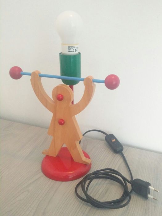 Veioza decorativă clown/halterofil pentru camera copilului