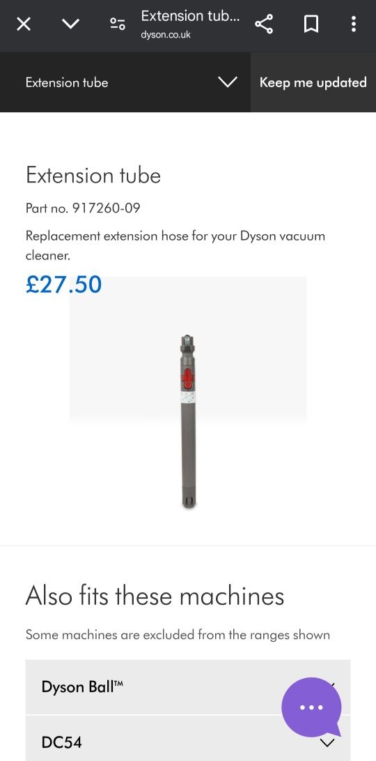Adaptor, tub extensibil si perie multifloor DYSON