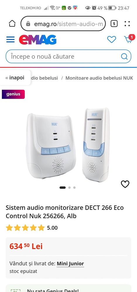 Nuk - sistem de monitorizare bebeluș