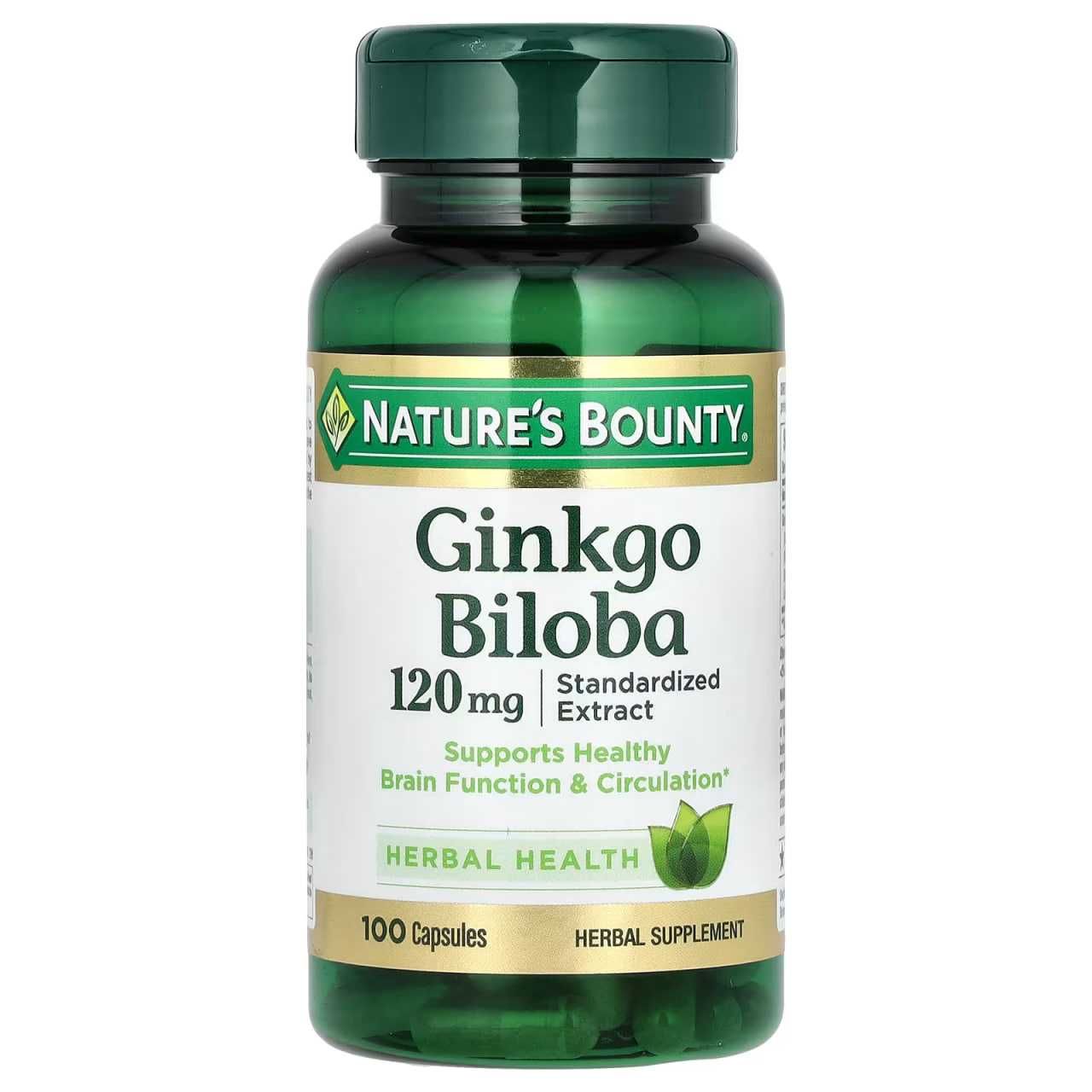 БАД Nature's Bounty, Гинкго билоба, 120 мг, 95 из 100 капсул