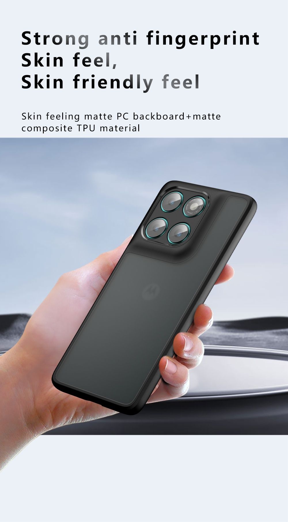 Motorola 60 fusion силиконов кейс удароустойчив с матов гръб Нов модел