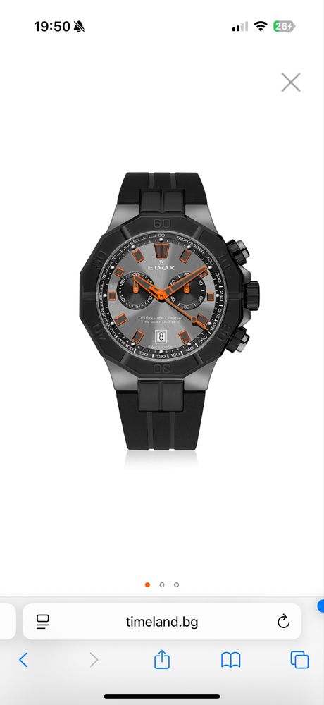 EDOX DELFIN 10113 37GNCA GNO Чисто Нов