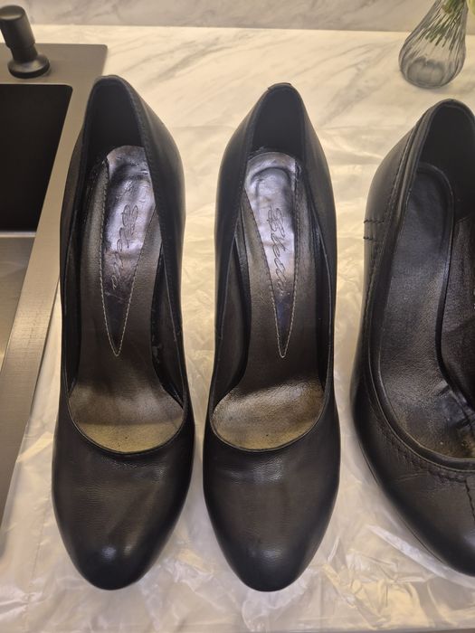 Кожаные туфли фирменные бу