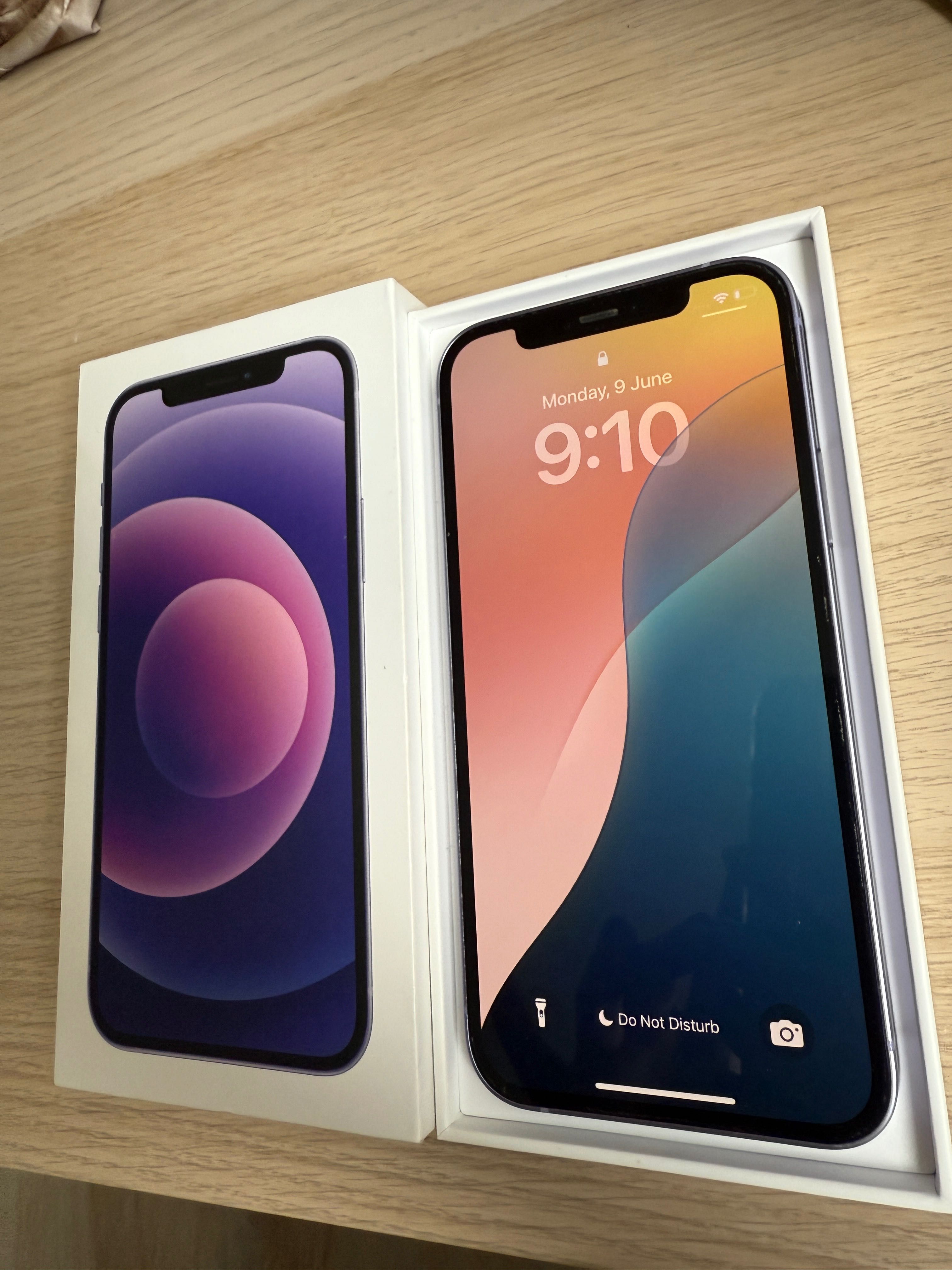iPhone 12 64GB purple перфектен